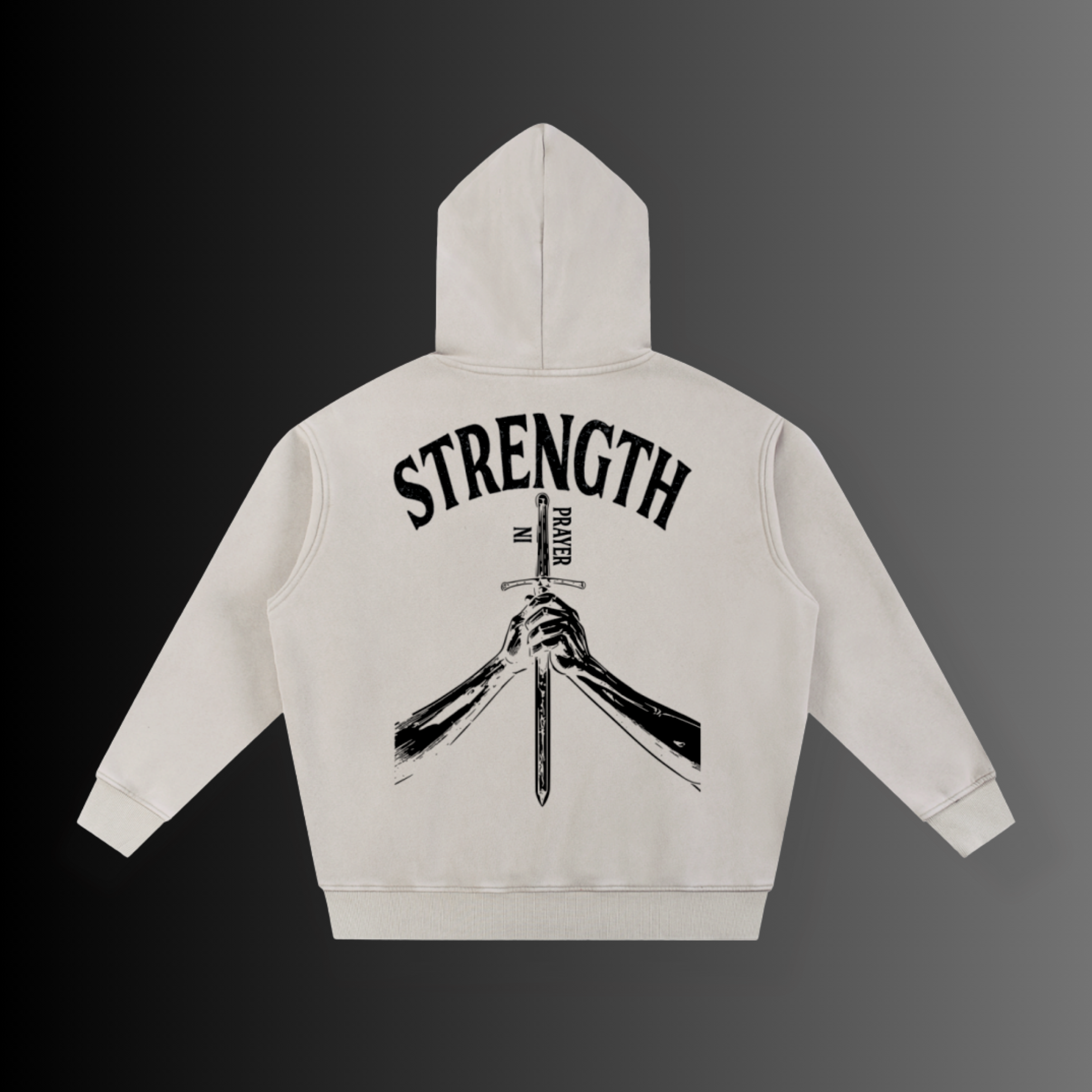 Strength in Prayer Oversized Hoodie