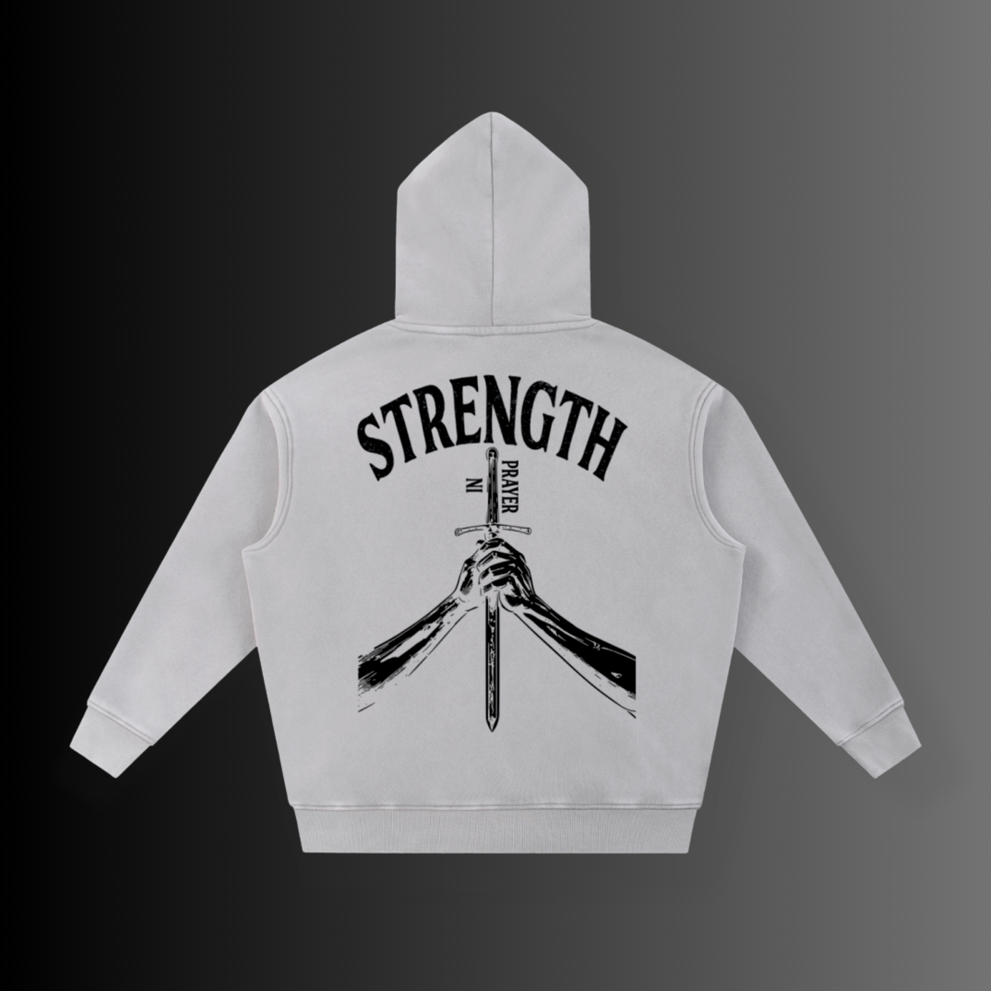 Strength in Prayer Oversized Hoodie